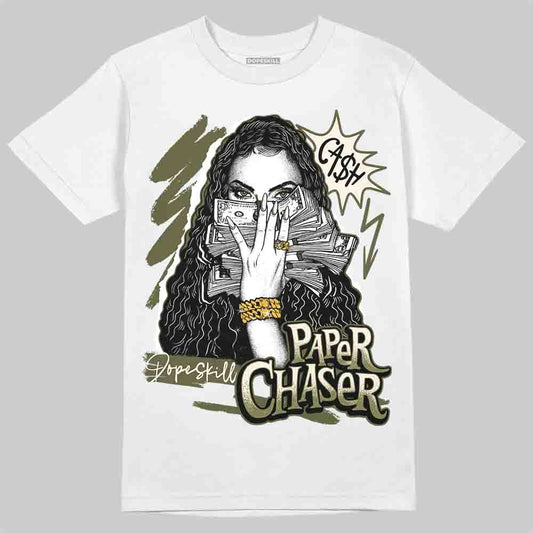 Jordan 3 “Medium Olive” aka “Family Affair” DopeSkill T-Shirt NPC Graphic Streetwear - White