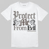 Jordan 4 Retro Cave Stone DopeSkill T-Shirt Protect Me From Evil Graphic Streetwear - White