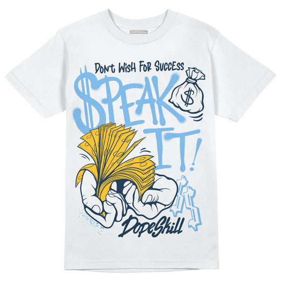 Jordan 1 High OG “First in Flight” DopeSkill T-Shirt Speak It Graphic Streetwear - White