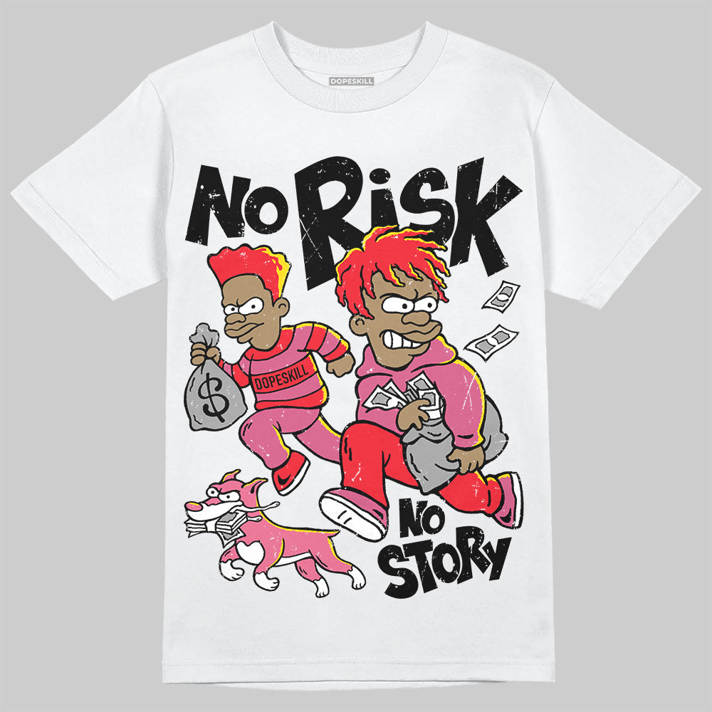 Diesel Pink S - Serendipity Pro-X1 Trainers DopeSkill T-Shirt No Risk No Story Graphic Streetwear - White