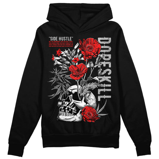 Jordan Spizike Low Bred DopeSkill Hoodie Sweatshirt Side Hustle Graphic Streetwear - Black 