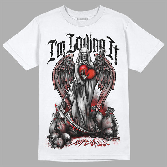 Jordan 14 "Black/White" DopeSkill T-Shirt New I'm Loving It Graphic Streetwear - White 