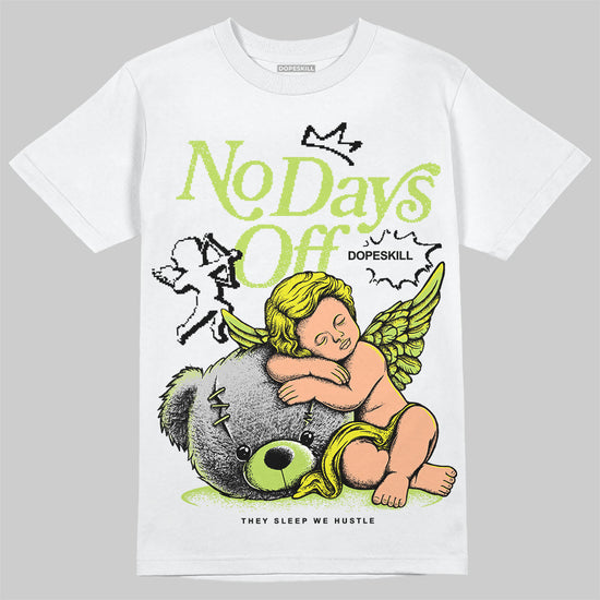 Jordan 13 Retro Bright Cactus DopeSkill T-Shirt New No Days Off Graphic Streetwear - White