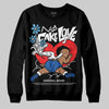 Jordan 12 “Blueberry” DopeSkill Sweatshirt No Fake Love Graphic Streetwear - Black