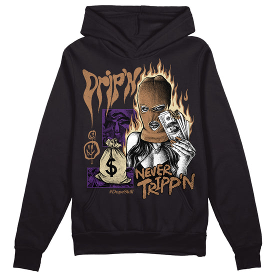 Jordan 6 WMNS Gore-Tex Brown Kelp DopeSkill Hoodie Sweatshirt Drip'n Never Tripp'n Graphic Streetwear - Black