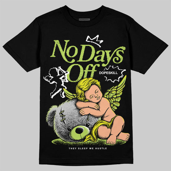 Jordan 13 Retro Bright Cactus DopeSkill T-Shirt New No Days Off Graphic Streetwear - Black