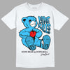 Jordan 1 High Retro OG “University Blue” DopeSkill T-Shirt Love Kills Graphic Streetwear - White