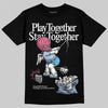 Jordan 3 GS “Cobalt Bliss” DopeSkill T-Shirt Play together, Stay together Graphic Streetwear - Black