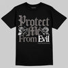 Jordan 4 Retro Cave Stone DopeSkill T-Shirt Protect Me From Evil Graphic Streetwear - Black