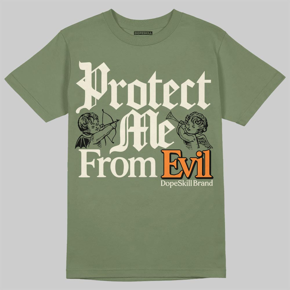 Jordan 4 Retro OG SP Undefeated (2025) DopeSkill T-Shirt Protect Me From Evil Graphic Streetwear - Military Green
