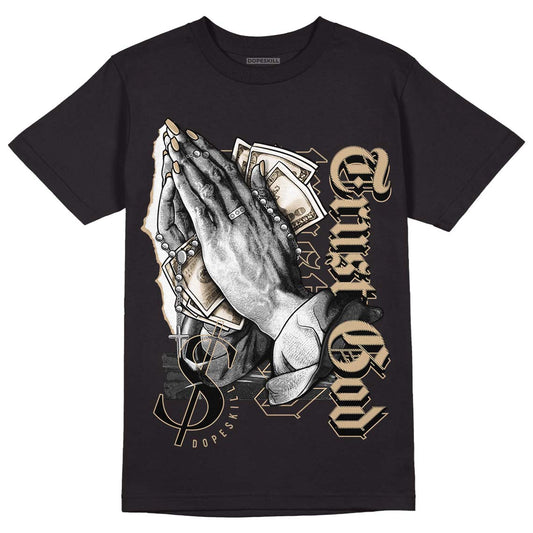 TAN Sneakers DopeSkill T-Shirt Trust God Graphic Streetwear - Black