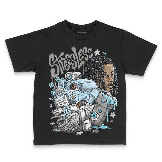 Jordan 4 Retro GS “Blue Chill” DopeSkill Toddler Kids T-shirt Stressless Graphic Streetwear - Black