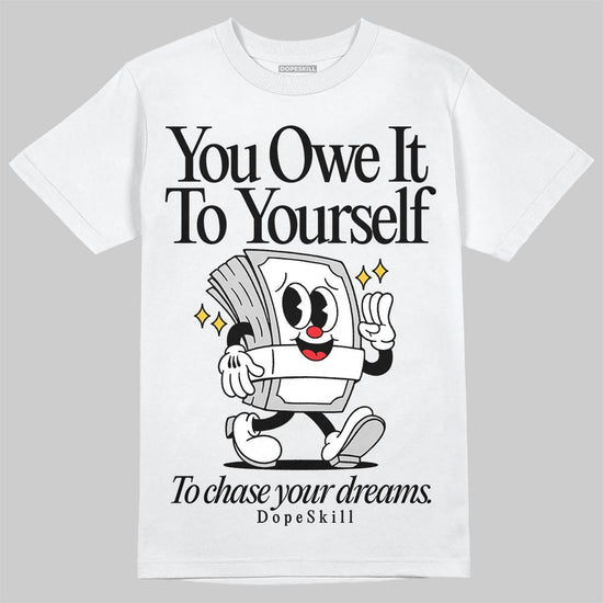 Air Foamposite One 'Triple White' DopeSkill T-Shirt Owe It To Yourself Graphic Streetwear - White