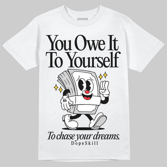 Air Foamposite One 'Triple White' DopeSkill T-Shirt Owe It To Yourself Graphic Streetwear - White