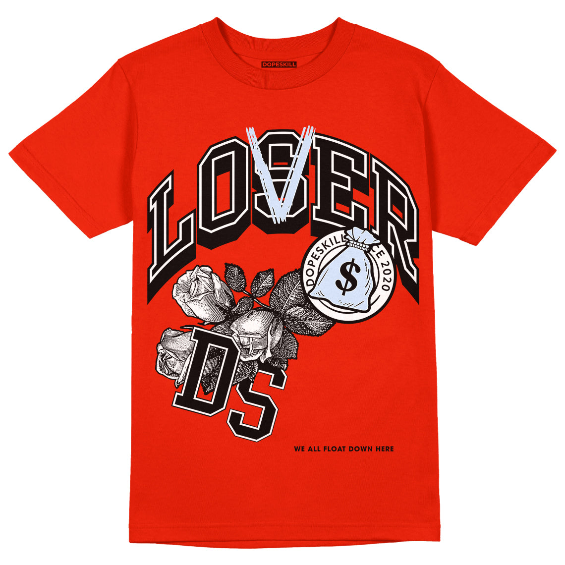 Jordan 6 Retro Toro Bravo DopeSkill Varsity Red T-shirt Loser Lover Graphic Streetwear