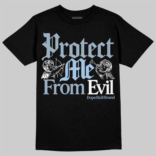 Jordan 40 “Blue Suede” DopeSkill T-Shirt Protect Me From Evil Graphic Streetwear - Black