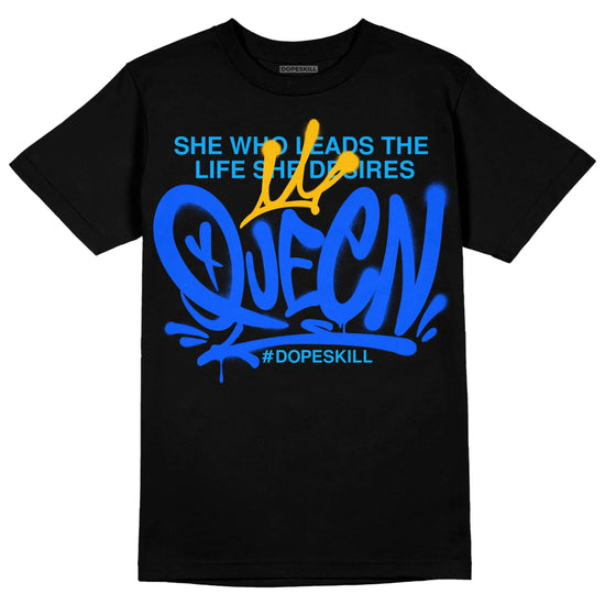 Royal Blue Sneakers DopeSkill T-Shirt Queen Graphic Streetwear - Black