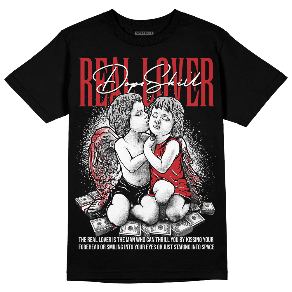 Jordan 12 “Red Taxi” DopeSkill T-Shirt Real Lover Graphic Streetwear - Black