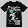 Jordan 11 Low "Igloo" DopeSkill T-Shirt Play together, Stay together Graphic Streetwear - Black