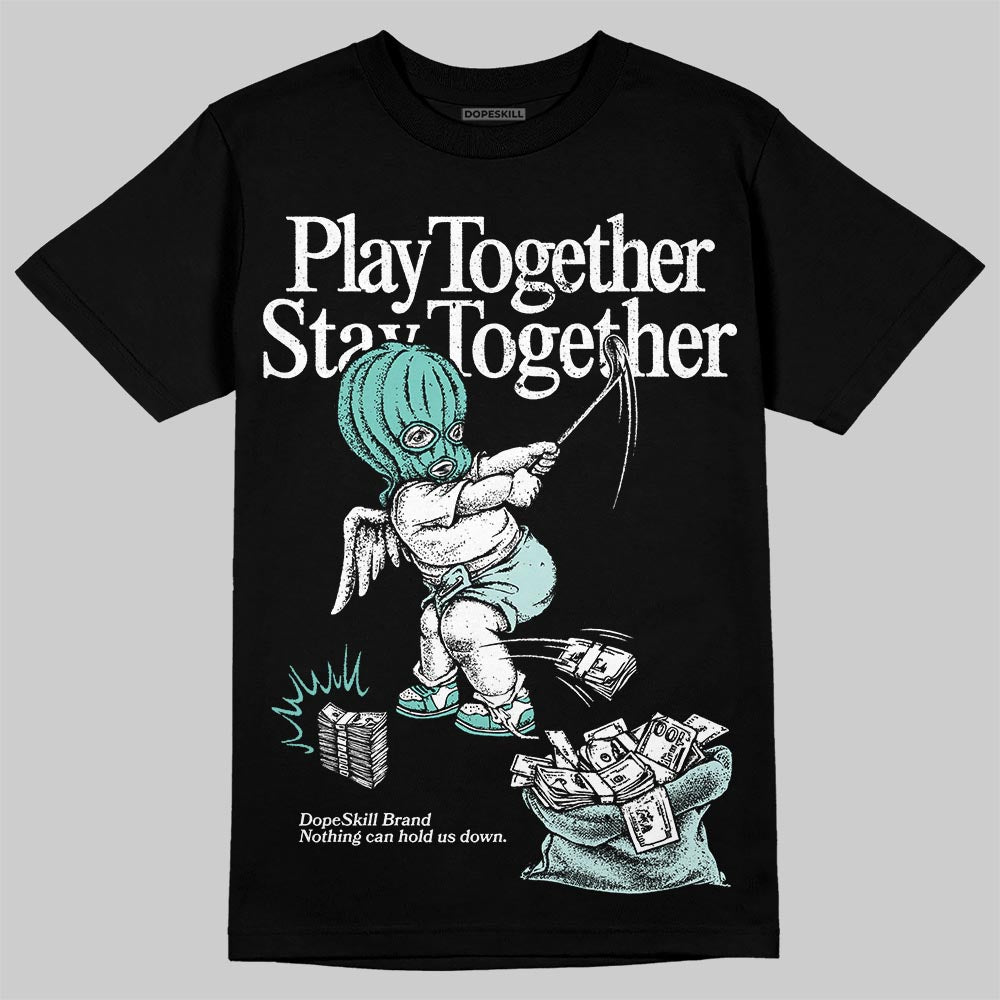 Jordan 11 Low "Igloo" DopeSkill T-Shirt Play together, Stay together Graphic Streetwear - Black
