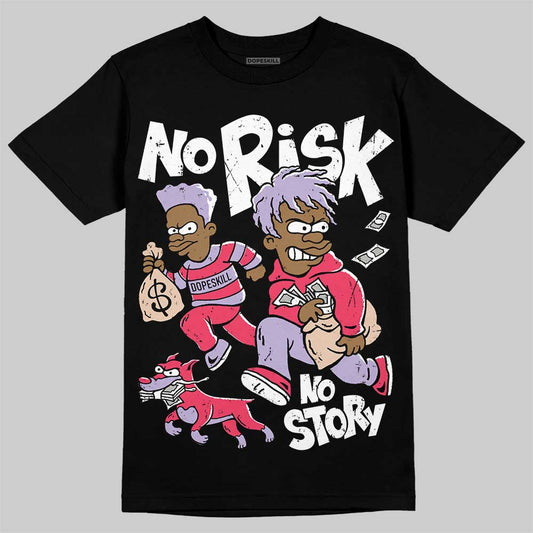 Jordan 5 Low “Peanut Butter Jelly” DopeSkill T-Shirt No Risk No Story Graphic Streetwear - Black