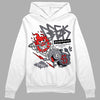 Jordan 14 Retro 'Stealth' DopeSkill Hoodie Sweatshirt Break Through Graphic Streetwear - White