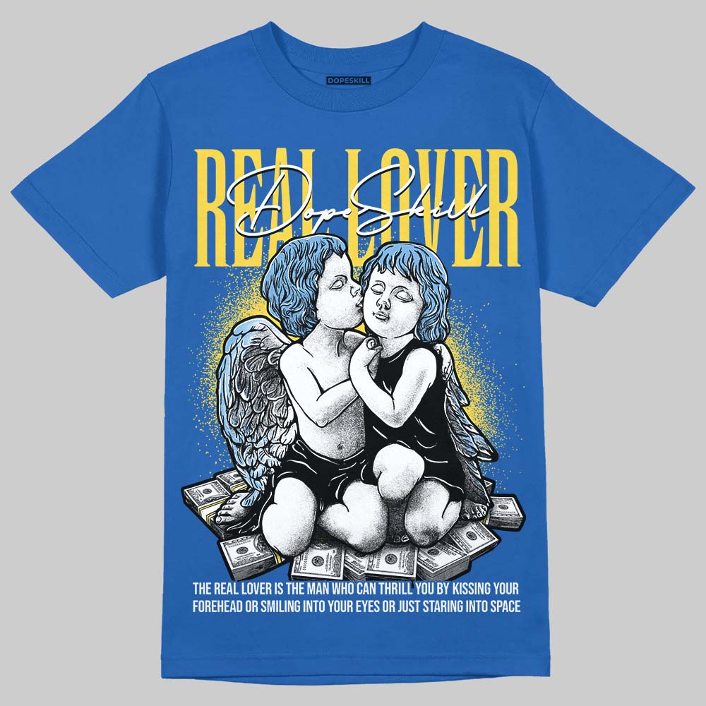 Air Foamposite One “International Blue” DopeSkill Royal T-shirt Real Lover Graphic Streetwear 