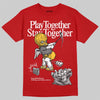 Jordan 14 Retro Ferrari (2025) DopeSkill T-Shirt Play together, Stay together Graphic Streetwear - Red