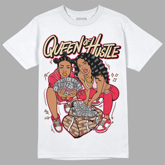 Dunk Low PRM Bacon DopeSkill T-Shirt Queen Of Hustle Graphic Streetwear - White 