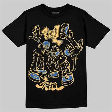 Travis Scott x Air Jordan 1 Low OG “Canary” DopeSkill T-Shirt Real Y2K Players Graphic Streetwear - Black