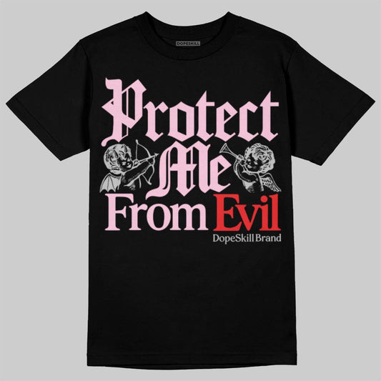Awake NY x Air Jordan 5 Arctic Pink DopeSkill T-Shirt Protect Me From Evil Graphic Streetwear - Black