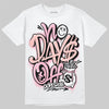 AMIRI White & Pink Stars Court Sneakers DopeSkill T-Shirt No Days Off Graphic Streetwear - White