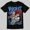 Jordan 3 "True Blue" DopeSkill T-Shirt Pocket Change Graphic Streetwear - Black