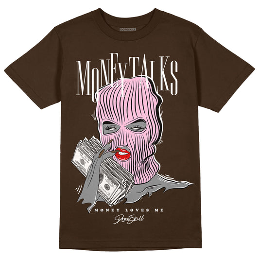 Jordan 11 Retro Neapolitan DopeSkill Velvet Brown T-shirt Money Talks Graphic Streetwear