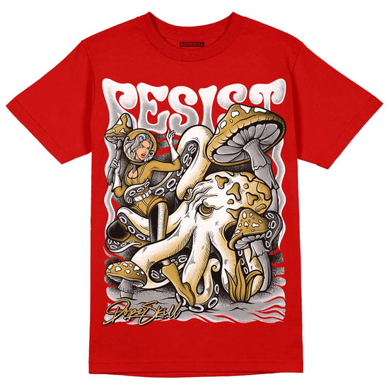 Red Sneakers DopeSkill Red T-shirt Resist Graphic Streetwear