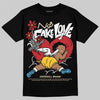 Union LA x Air Jordan 1 High OG “Chicago/Shadow” DopeSkill T-Shirt No Fake Love Graphic Streetwear - Black