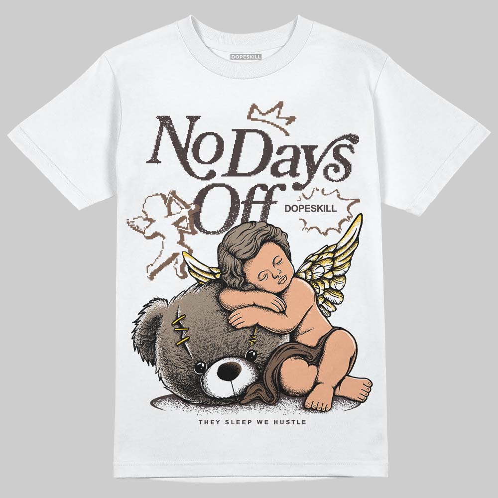 SoleFly x Air Jordan 12 Retro SP 'Cafecito/Baroque Brown' DopeSkill T-Shirt New No Days Off Graphic Streetwear - WHite