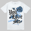 Jordan 5 Black University Blue DopeSkill T-Shirt You’re Lost Without Me Graphic Streetwear - White