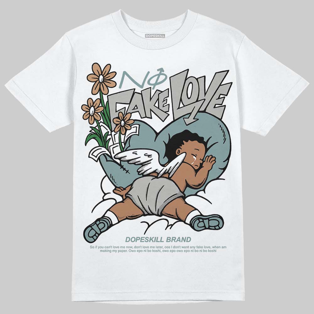 Nike Air Max 1 Low Poly “Adventure” DopeSkill T-Shirt No Fake Love Graphic Streetwear - White