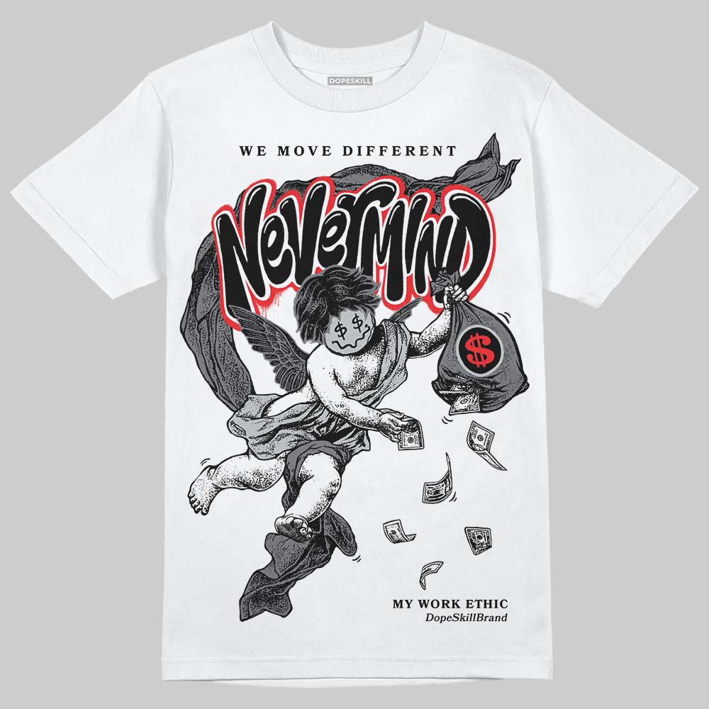 Jordan 4 “Fear” DopeSkill T-Shirt Nevermind Graphic Streetwear - White