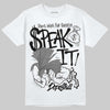 Jordan 10 Retro Shadow (2025) DopeSkill T-Shirt Speak It Graphic Streetwear - WHite