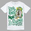 Green Sneakers DopeSkill T-Shirt Real Ones Move In Silence Graphic Streetwear - White 