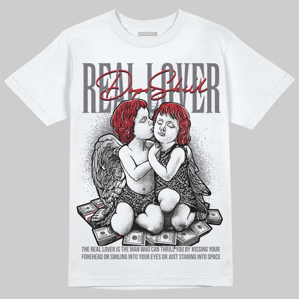 Jordan 3 “Cement Grey” DopeSkill T-Shirt Real Lover Graphic Streetwear - White 