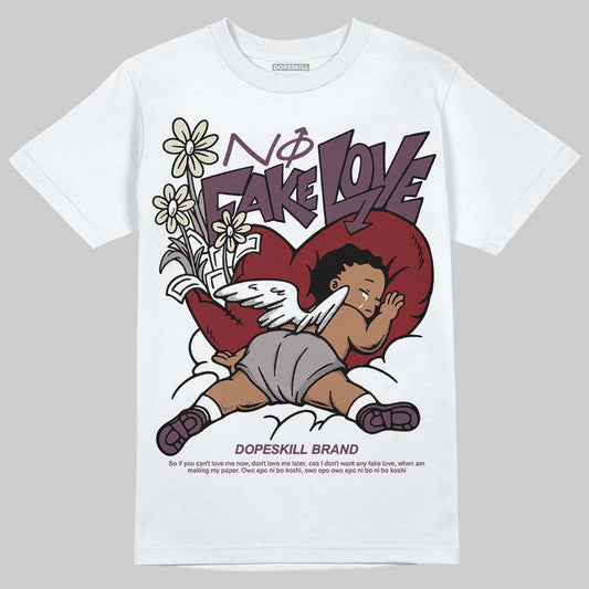 A Ma Maniére x Air Jordan 5 “Violet Ore” DopeSkill T-Shirt No Fake Love Graphic Streetwear - White