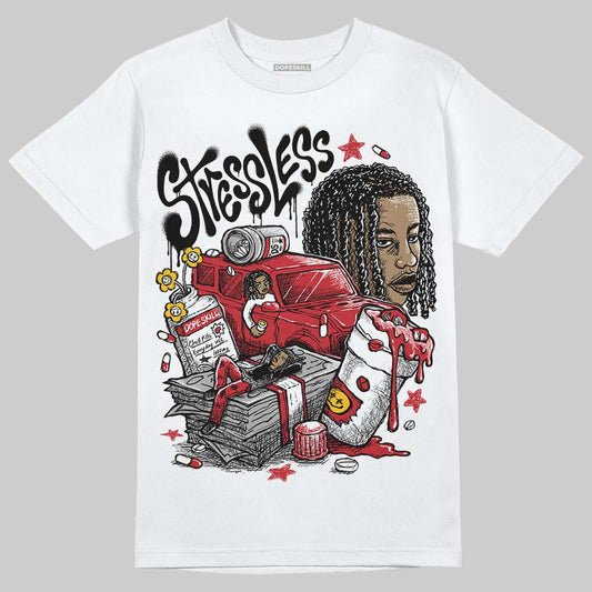 Jordan 1 Low OG "Chicago" DopeSkill T-Shirt Stressless Graphic Streetwear - White