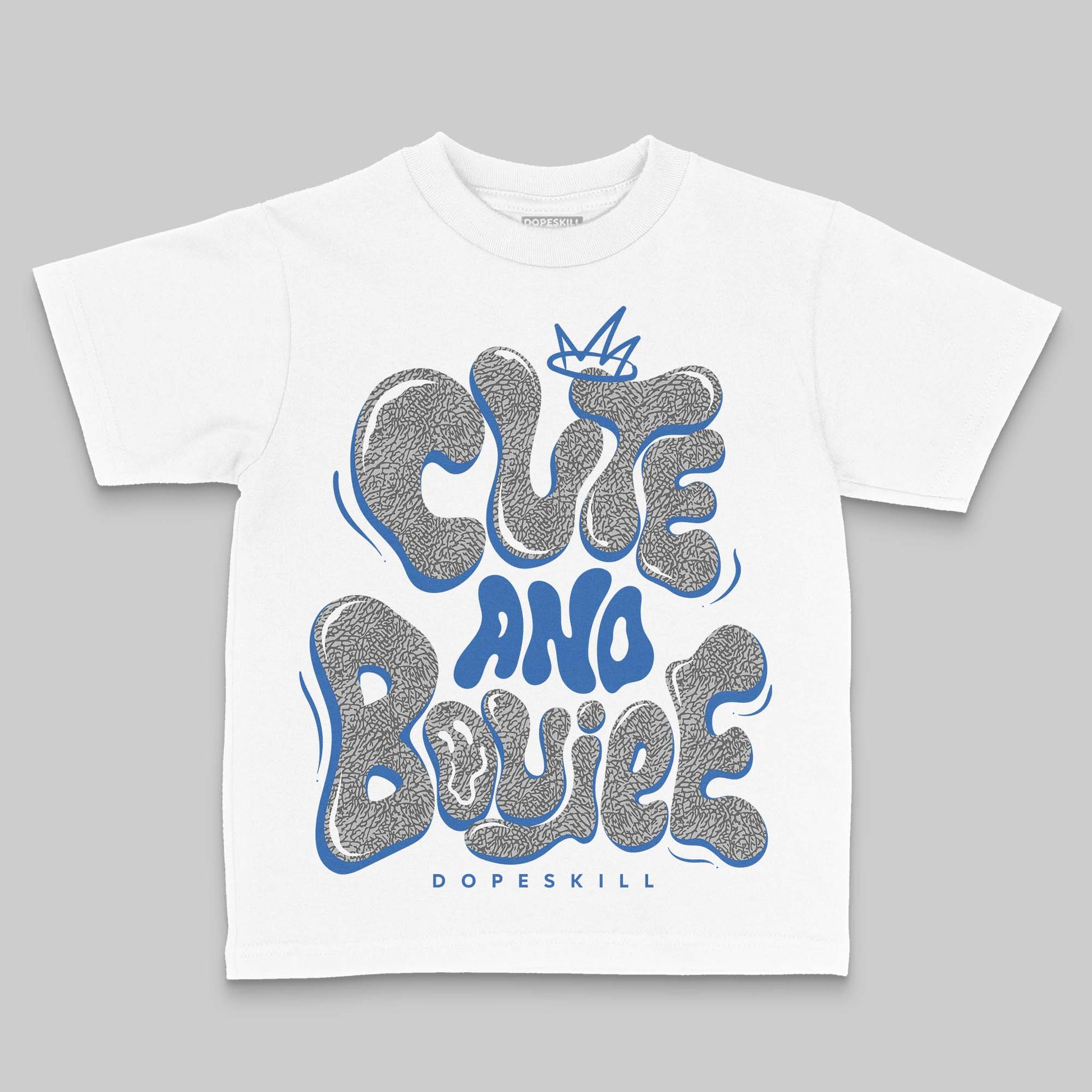 Jordan 3 "True Blue" DopeSkill Toddler Kids T-shirt Cute and Boujee Graphic Streetwear - White