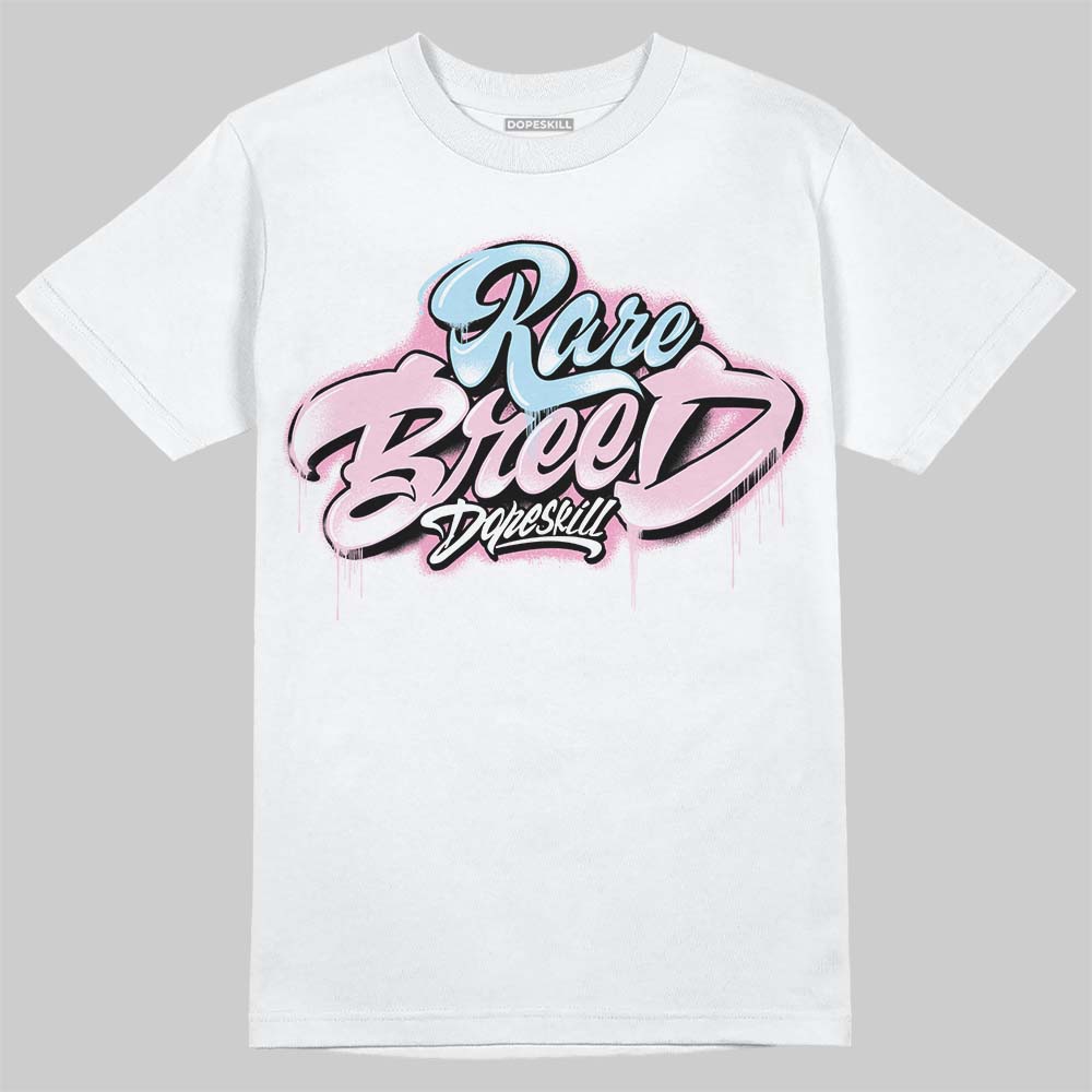 Jordan 1 Low SE Paw Print Pink Foam DopeSkill T-Shirt Rare Breed Type Graphic Streetwear - White 