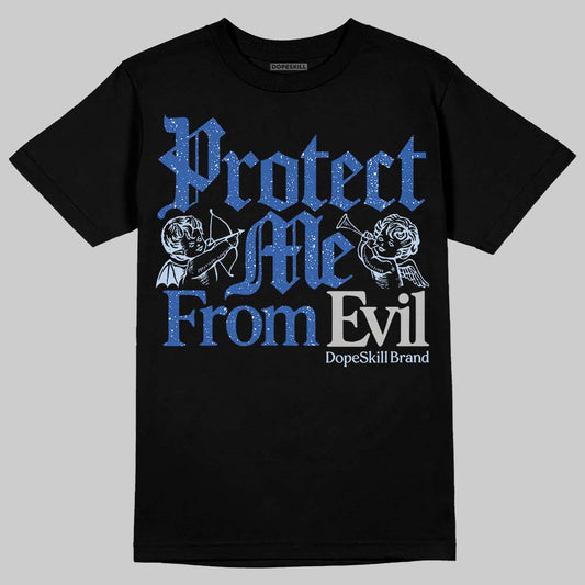Awake NY x Jordan 5 Retro 'Black Racer Blue' DopeSkill T-Shirt Protect Me From Evil Graphic Streetwear - Black