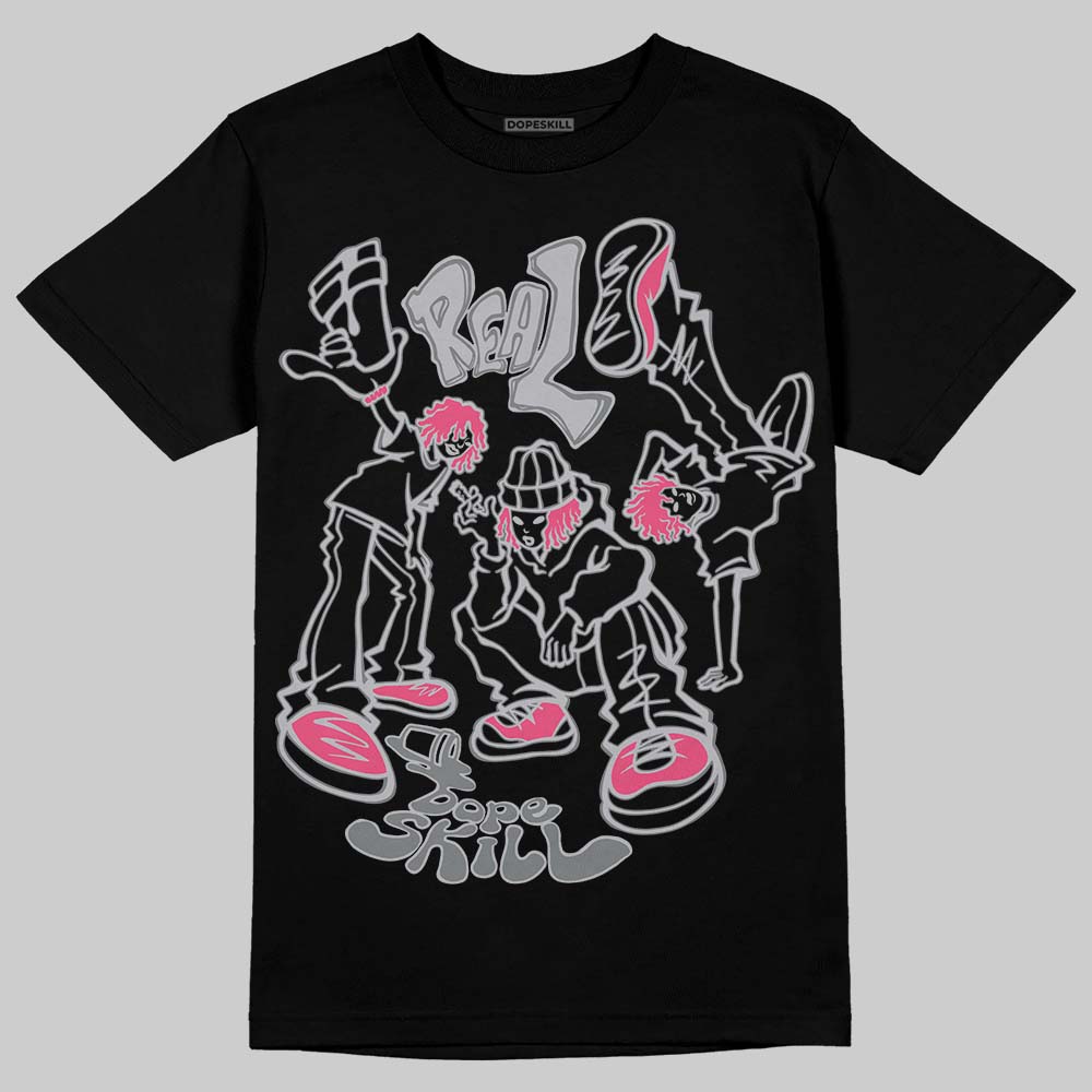 ASICS Gel Kayano 14 Pink Glo DopeSkill T-Shirt Real Y2K Players Graphic Streetwear - Black