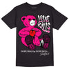 Jordan 1 Low GS “Fierce Pink” Dopeskill T-Shirt Love Kills Graphic Streetwear - Black